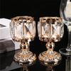 1PC Glass Candlestick Creative Wedding Decoration Home Soft Decoration Wedding Candle Holder