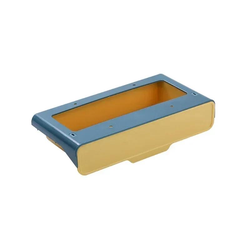 Under Desk Punch - free Self - Adhesive Storage Drawer Hanging Organizer School Stationery Case Pencil Tray Holder 2021
