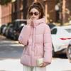 Winter Women's Waist Cinchable Loose Hooded Puffer Jacket, Fashion Casual Versatile Outerwear