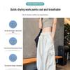 Women's Quick-Dry White Ice Silk Wide-Leg Cargo Pants - Summer 2025 Mountaineering Style