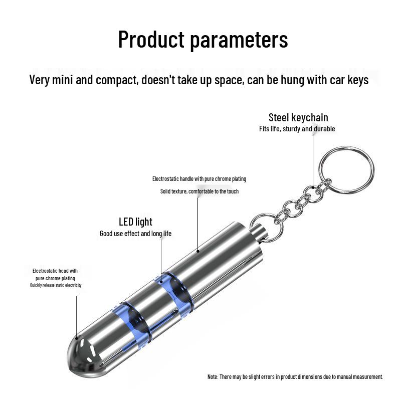 Car Static Eliminator Cartoon Keychain Anti-Static Discharger