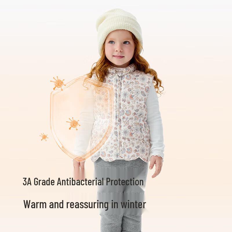 YEEHOO Girls' Printed Winter Down Vest