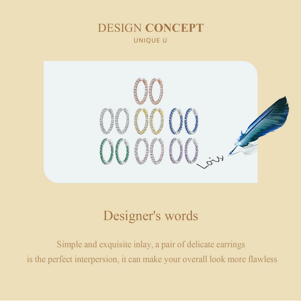 WOSTU Kruhové náušnice Velké kulaté kruhové náušnice Dainty Halo CZ Dámské náušnice