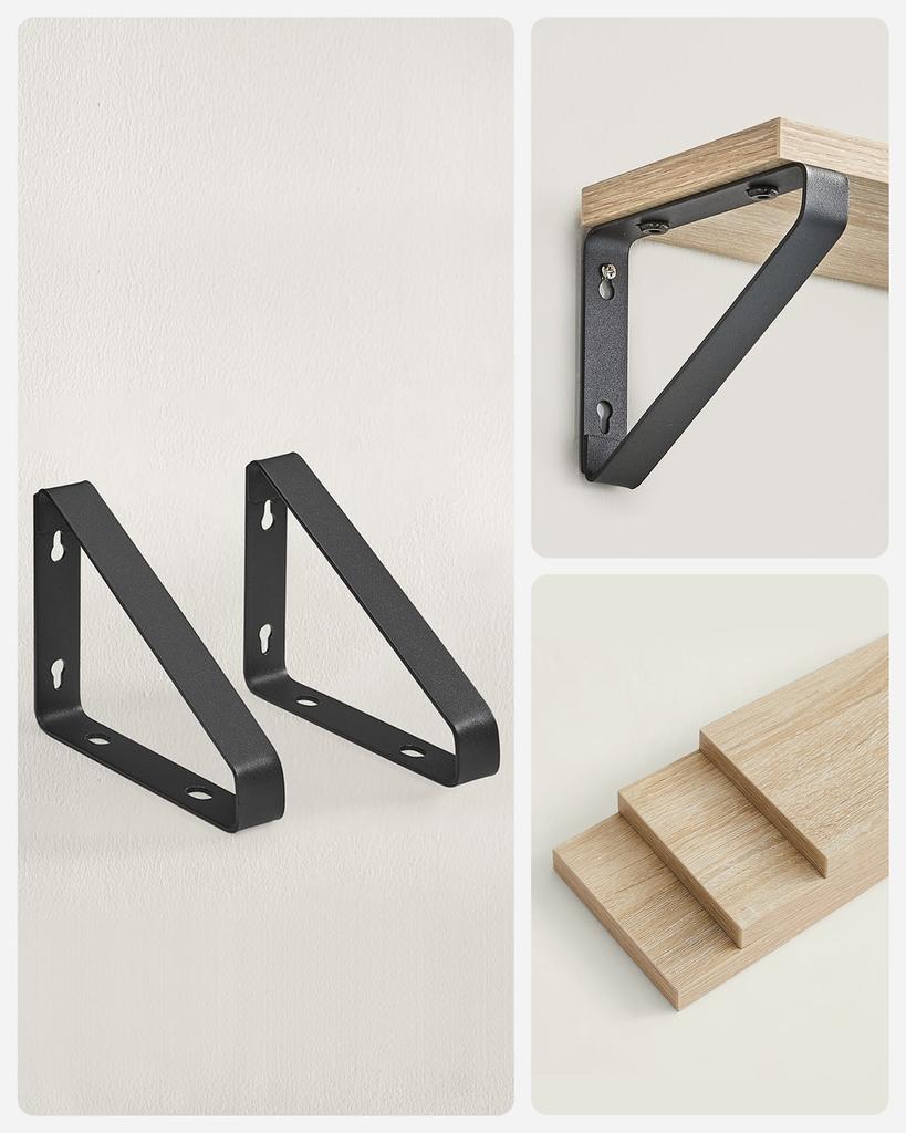 Set of 3 Hanging Shelves - Sonoma - LWS033B11