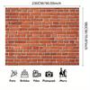 1pc Red Brick Wall Background - Cultural Old Red Brick Design, Suitable for Parties, Weddings, Birthdays, Durable Polyester