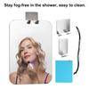 Shower Mirror for Shaving Fogless Bathroom Wall Hanging Mirror with Shaver Hooks Portable Fog Free Mirror for Daily &
