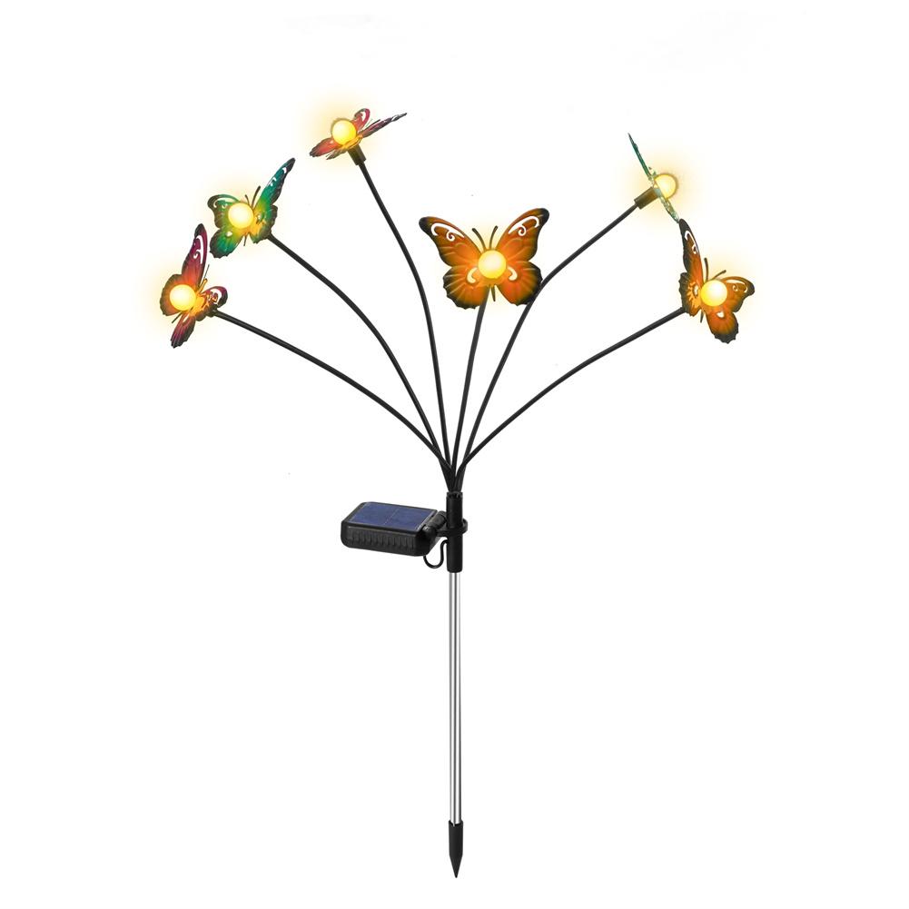

Solar Garden Lights Solar Outdoor Butterfly Lights Wind Swaying Outdoor Lights For Outside Fence Yard Lawn Garden Decor Warm Light #1