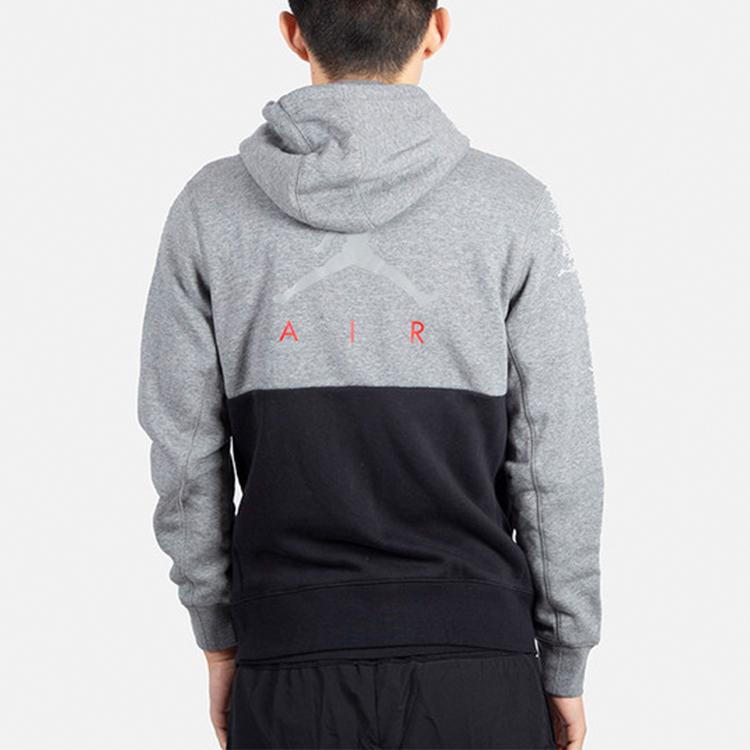 Jordan Basketball Casual Hooded Jacket Men Outerwear Black Grey CK1353-091