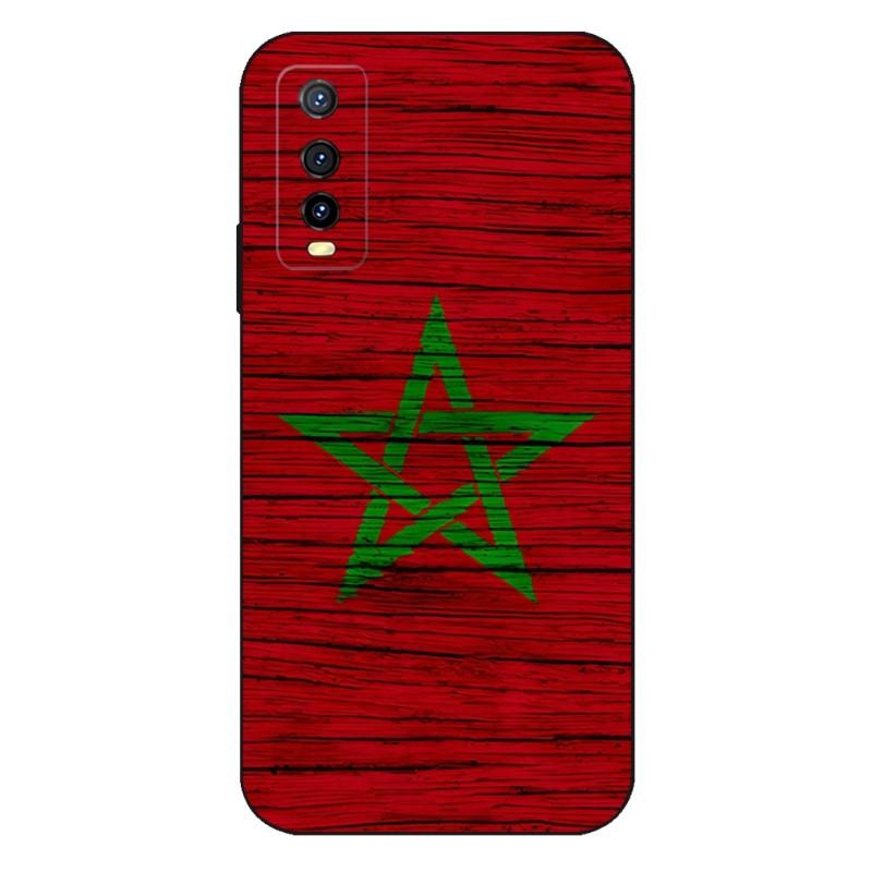 Morocco Flag Phone Case For VIVO Y31 IQOO U5 U5x 9 V21e V23 Y31s Y73 X60 X70 X80 Y33s Y21 Y76 Y15s T1 Pro Plus Cover