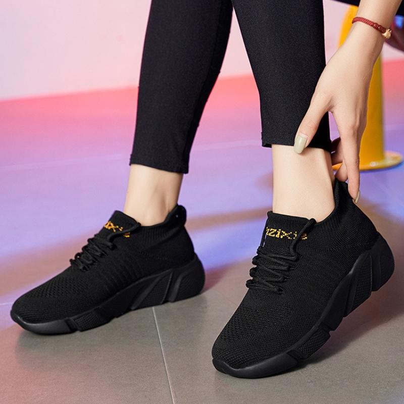 Atmungsaktive Mesh Freizeitsneaker Leichte Damen Socken Schuhe Herren Gestrickte Lauf Sportschuhe Elastische Walking Schuhe