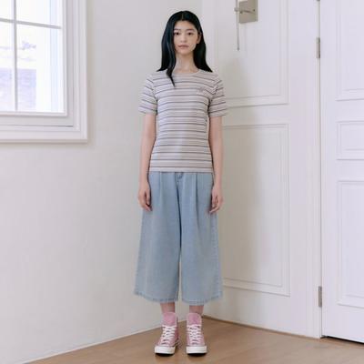 Men STripe Ribbed T shirT T264mTs244w