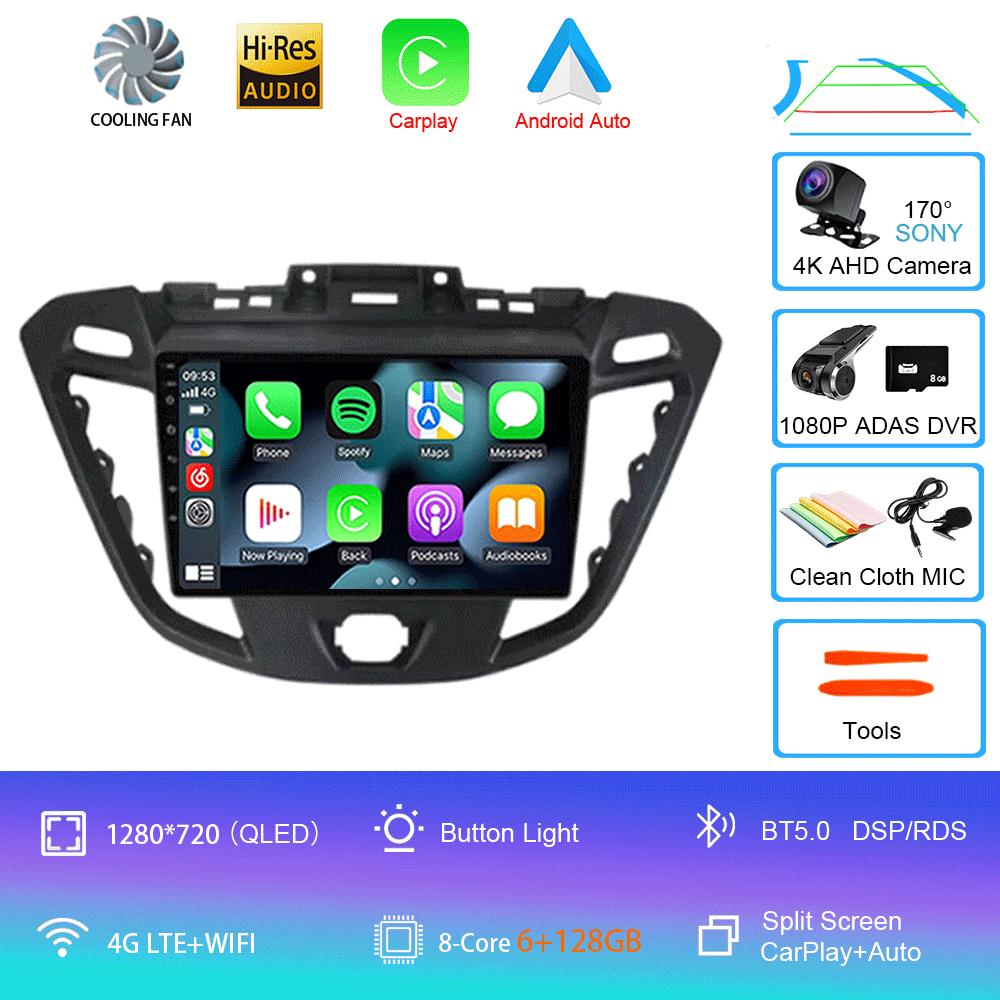 Android 14 For Ford Tourneo Custom 1 I Transit 2012 - 2021 Car Radio Multimedia Video Player Navigation stereo GPS No 2din 2 din