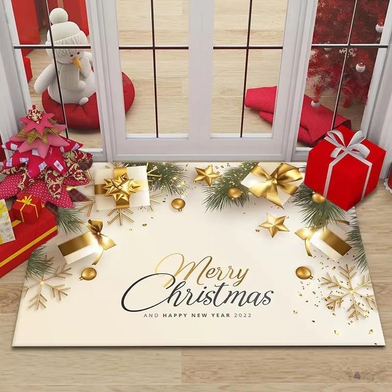 

Christmas Atmosphere Doormat Stain-Resistant & Washable Entrance Hallway Mat Bathroom Rug Festive Home Decor 40x60cm 16x24inch