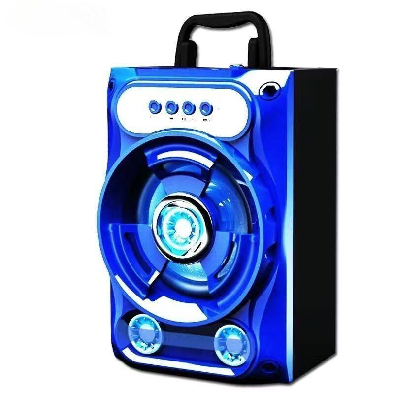 Square Dance Steel Cannon High Fidelity Wireless Bluetooth Caixa De Som Subwoofer Portable Supports Cards Insertion USB Speakers