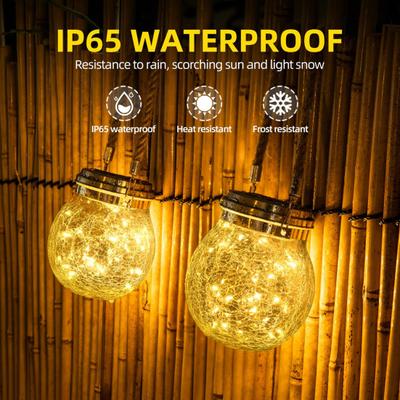 Solar Lantern Lights Waterproof Flickering Flame Garden Light Decorative Solar Hanging Lantern with 2 Modes for Yard Patio Decor