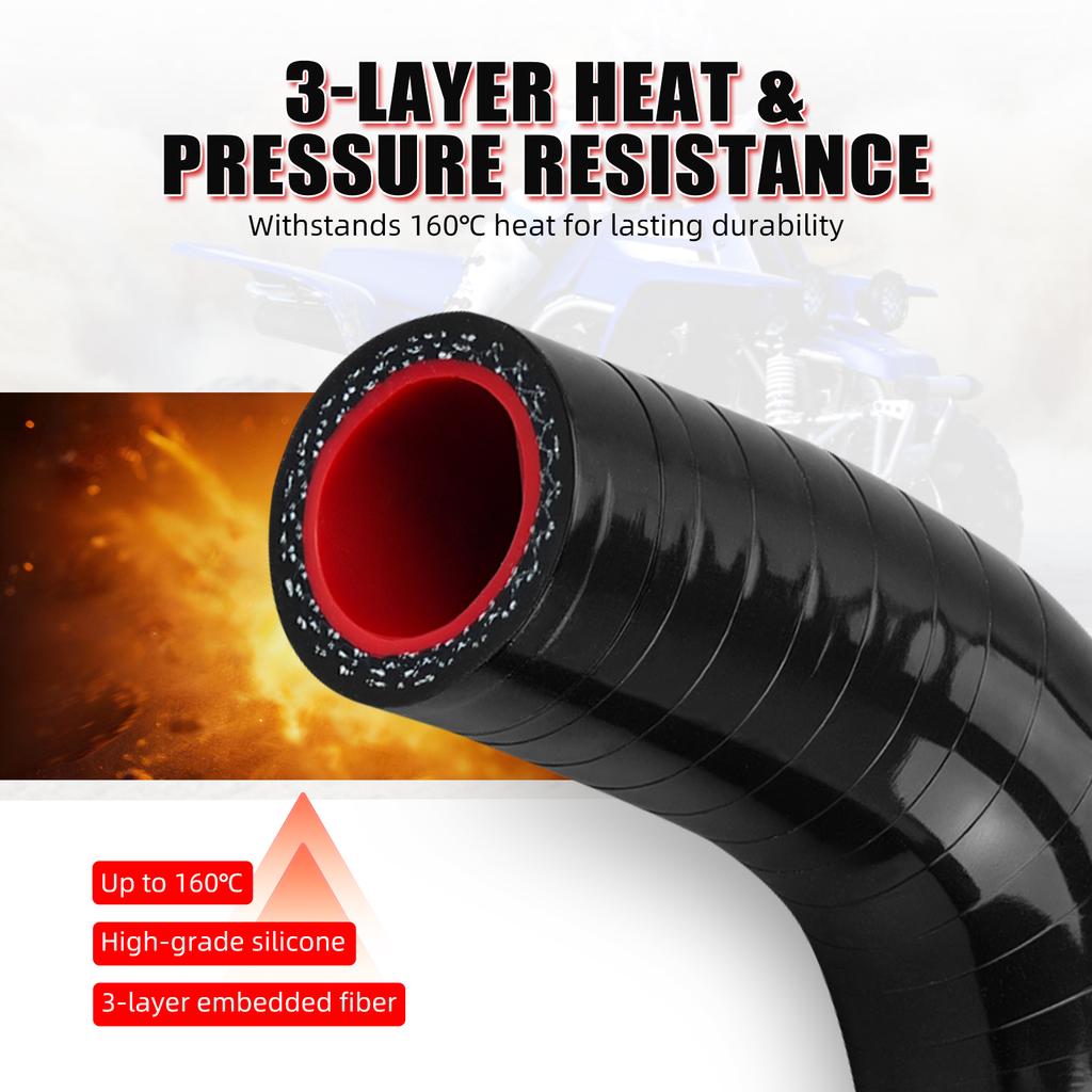 NICECNC ATV Motorcycle Cooling Hose Silicone Radiator For Yamaha Banshee 350 YFZ350 1987-2006 160℃ Heat OEM 2GU-12482-00-00