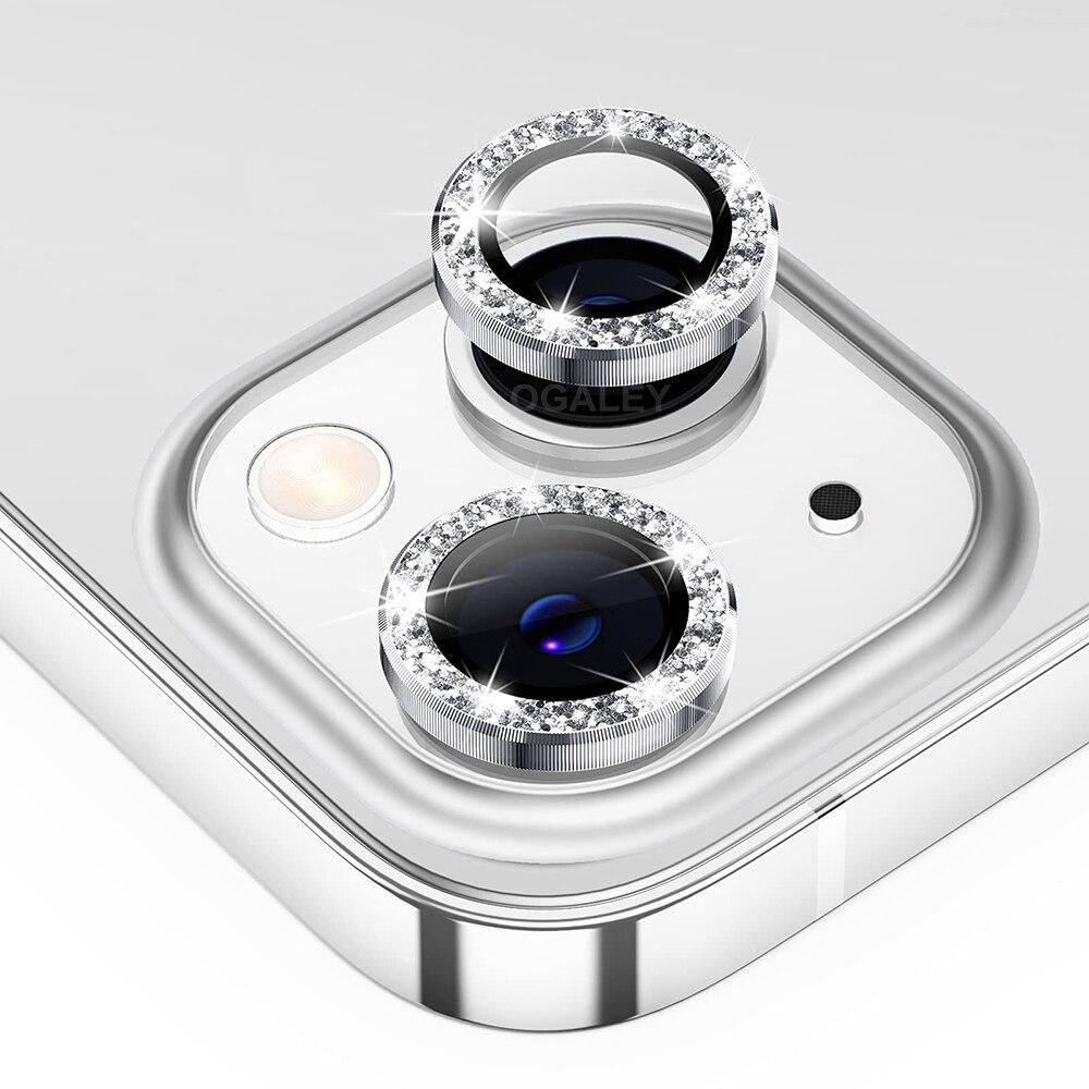 Vetro protettivo per lenti leggere Pellicole per fotocamera del telefono altamente compatte e resistenti all'usura con strass per iPhone14/14Plus/14 Pro/14 Pro Max