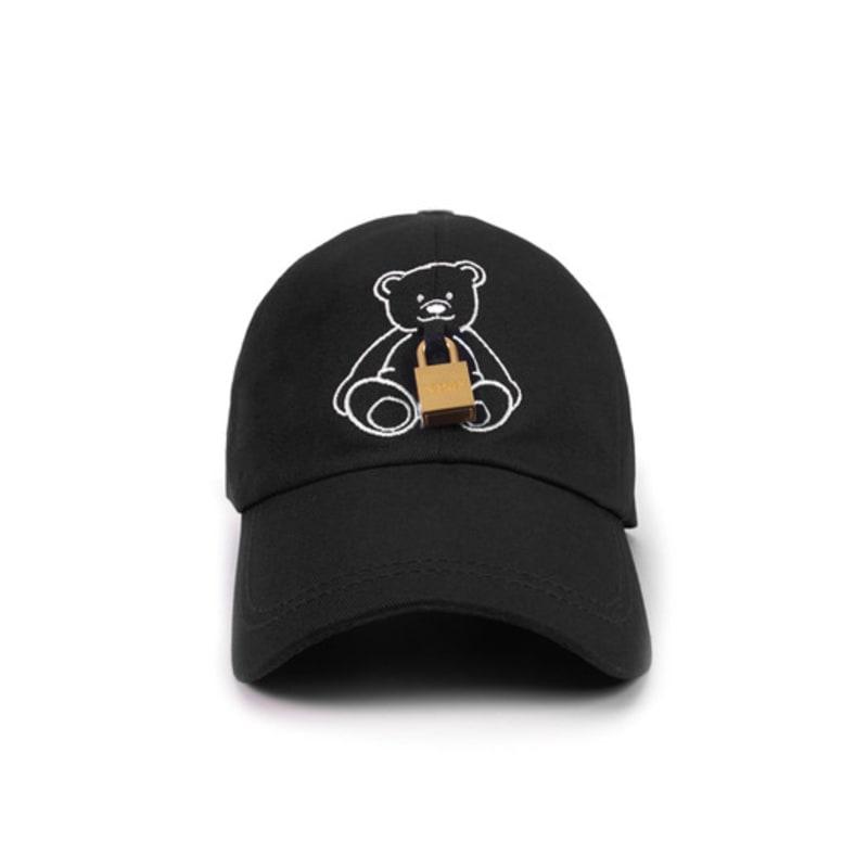 SEOKEY Padlock Signature Bear Hat (Black) (Unisex)