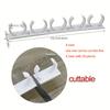 4pcs Grey Plastic Kitchen Jar Rack Wall-Mounted Adhesive Seasoning Bottles Holder Spice Bottle Holder Tool Kitchen Storage Rack