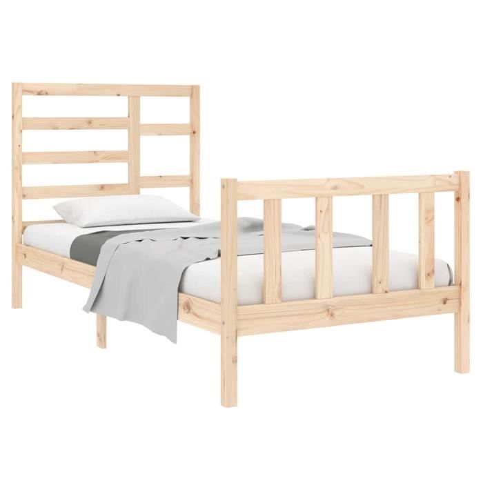 VidaXL Bed Frames Solid Wood 90x190 Cm Single 3105890