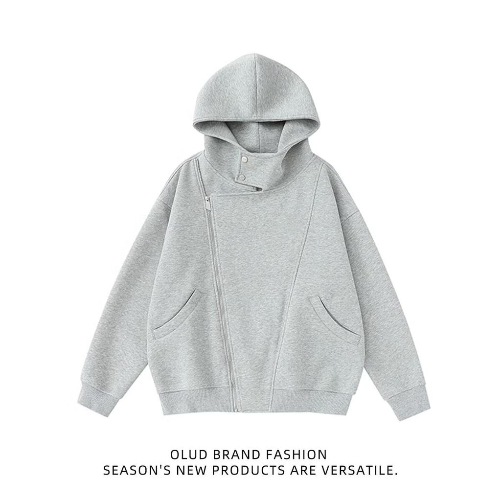 Men's Hooded Sweatshirt Heavy Loose Fit Men's Jacket Spring Autumn 2025 New American Style Top Men L