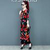 Plus Size Women's Spring and Summer Fashion Four-way Elastic Two-piece Set with Nine-quarter Sleeves Multi-color Loose Version Trend Suit