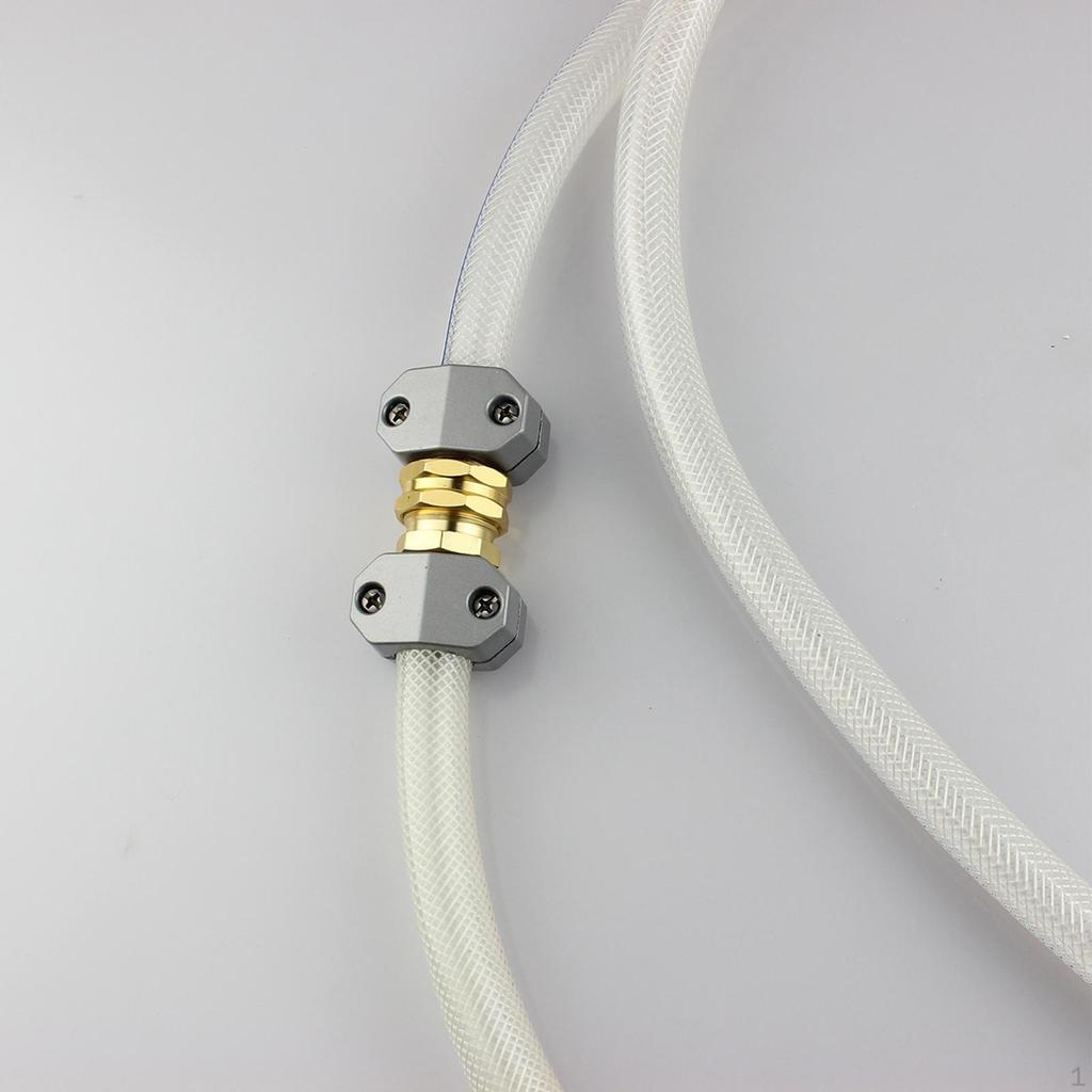 Garden Hose Repair Set End Mender Fit 3/4 Inch and 5/8 Hoses Aluminum Water