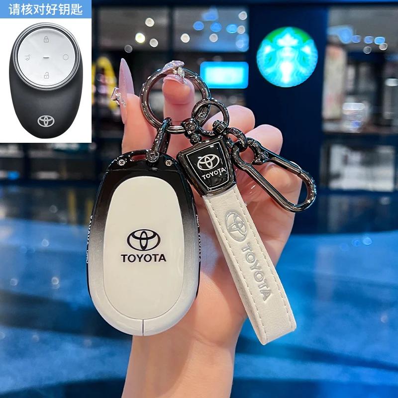 4 Buttons Car Key Case Cover Shell Fob for Toyota bZ3X Bózhì 3X Platinum 3X 2025 Air_Pro_max Car Interior Keychain Accessories