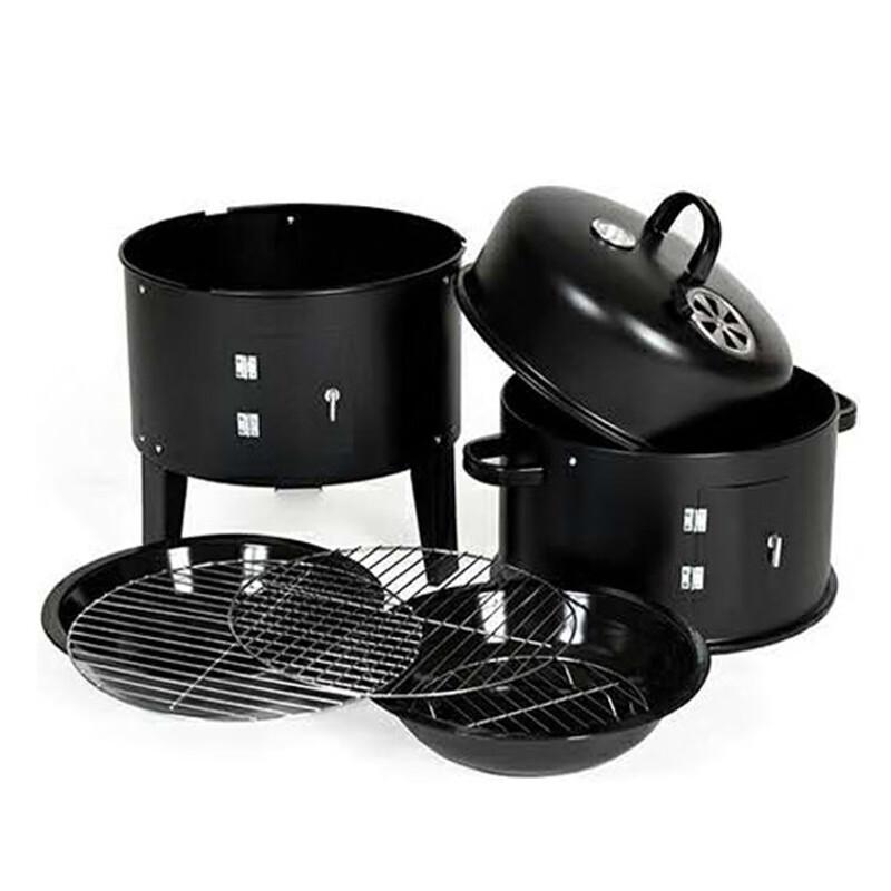 ZISIZ Home Vertical Multi-Layer Charcoal Smoker Grill