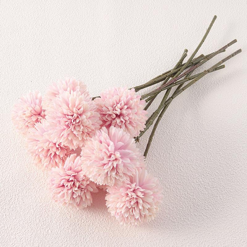 Chrysanthemum Ball Silk Artificial Flower For Wedding Party Home Decor Photography Prop
