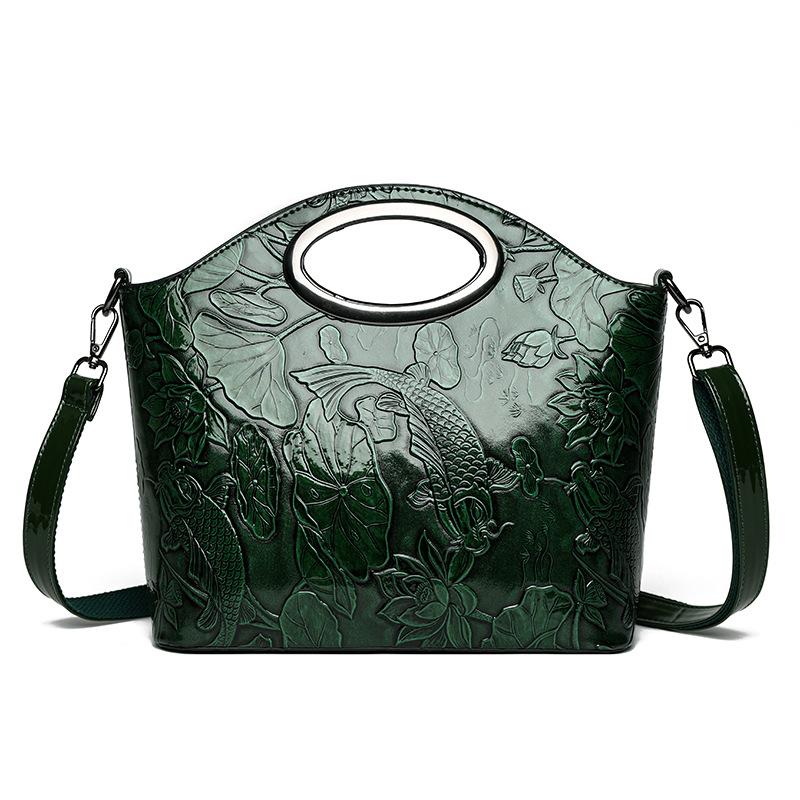 

Новые женские сумки в этническом ретро-стиле - вместительные модные и универсальные сумки через плечо и сумки с цветочным тиснением