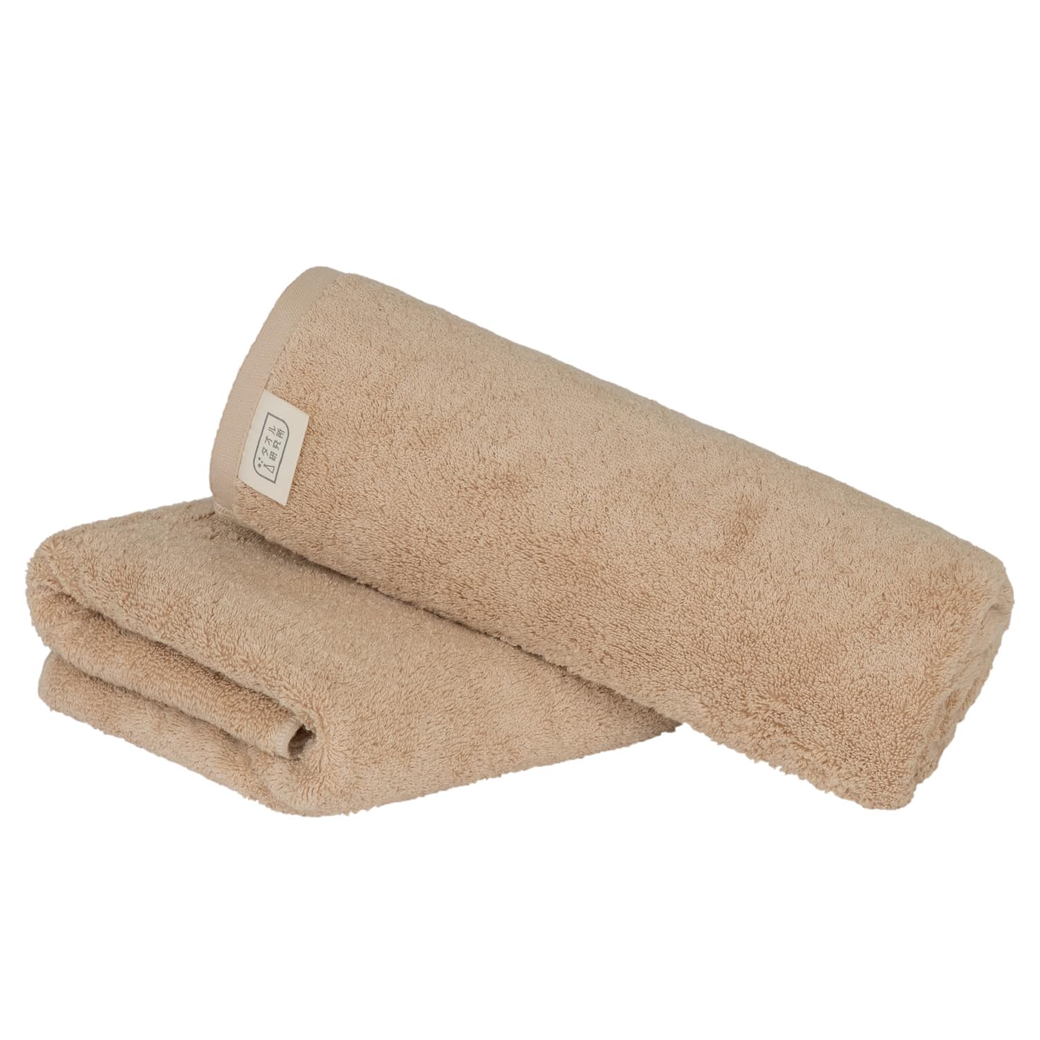 

Towel Laboratory Bath Sand Set of JapanTechnology [Volume Rich] #003 Towel, Beige, 2, Hotel-Quality, Thick, Fluffy, High-Breathability, High-Density