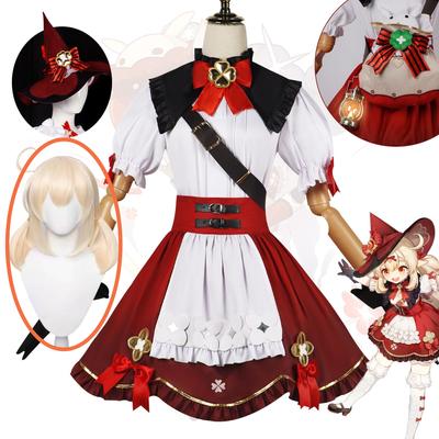 Spiel Klee Blossoming Starlight Cosplay Kostüm Neue Haut Kleine Hexe Klee Lolita Kostüm für Frauen