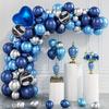 129pcs Winter Blue Balloon Garland Arch Set,suitable for Themed Party Decorations,birthday Parties,anniversary Celebrations, Etc