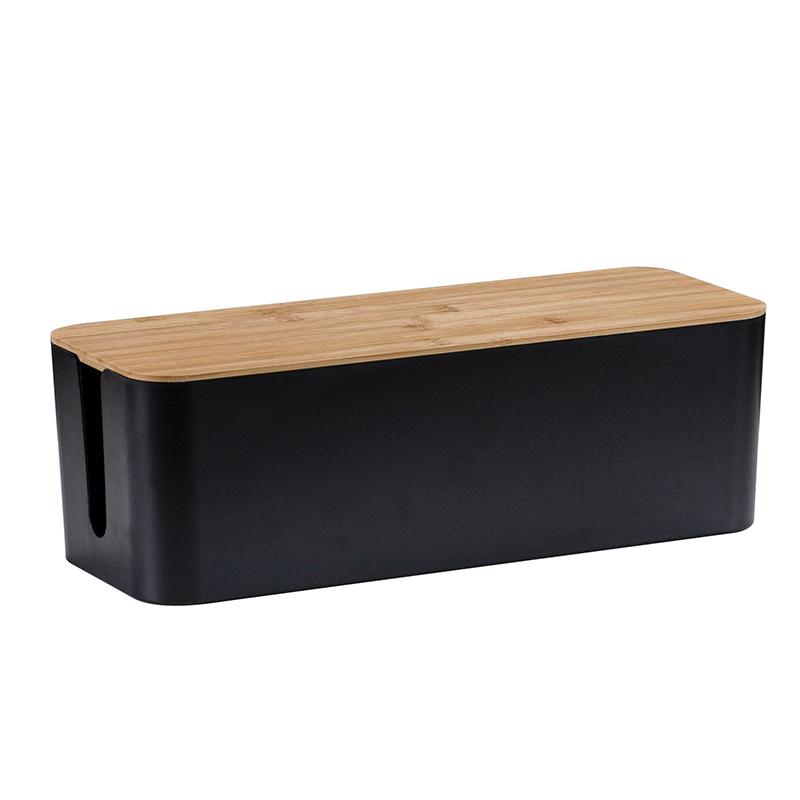 Cord Organizer Box to Hide Surge Protector on Desk or Floor Charger Socket Network Line Storage Bin