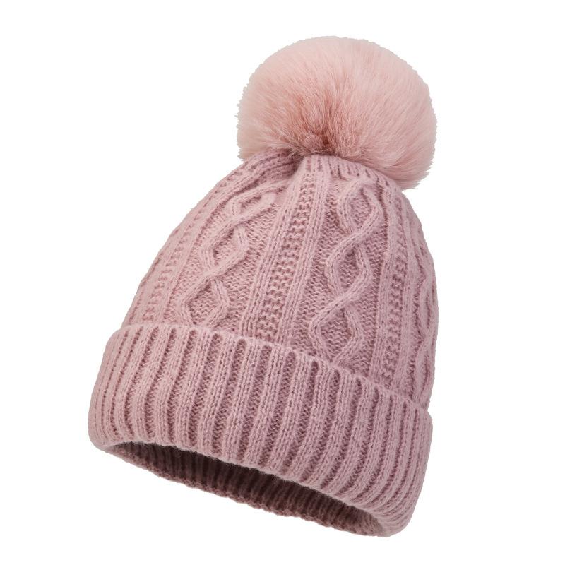 Personalized Hat, Custom Any Name Knit Hat, Embroidered Knit Beanie, Giant Pompom, Personalised Name Hat, Custom Winter Hat No Need Name розовый