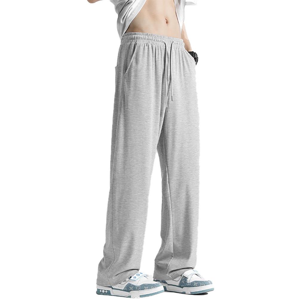 Men's Spring & Autumn Loose Straight-Leg Joggers – Lightweight Casual Long Sweatpants