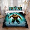 3er-Set Dreizack, Aquaman Abdeckung Set, Weiche Bequeme Bettbezug, Gästezimmer (1*Bettbezug + 2*Kissenbezüge, ohne Füllung) yy251024053