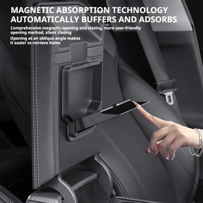 2025 Tesla Model Y/Highland Center Console Organizer Armrest Hidden Storage Box Tray Custom Fit Car Interior Accessories