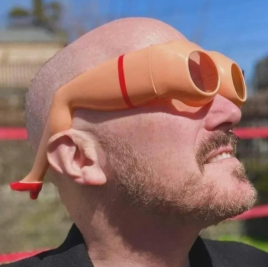 2025 New Novelty Leg & Buttocks Sunglasses Driving Shopping Personality Square Sun Glasses Male Female Glasses