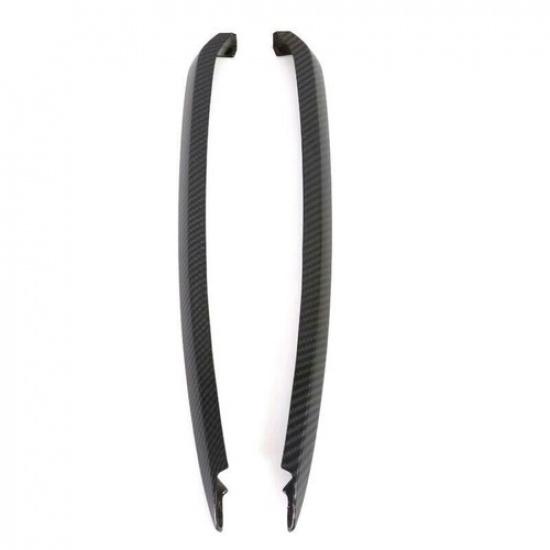 Carbon Fiber Front Fog Lamp Light Stripe Cover Trim For Mazda 6 Atenza 2020-2022