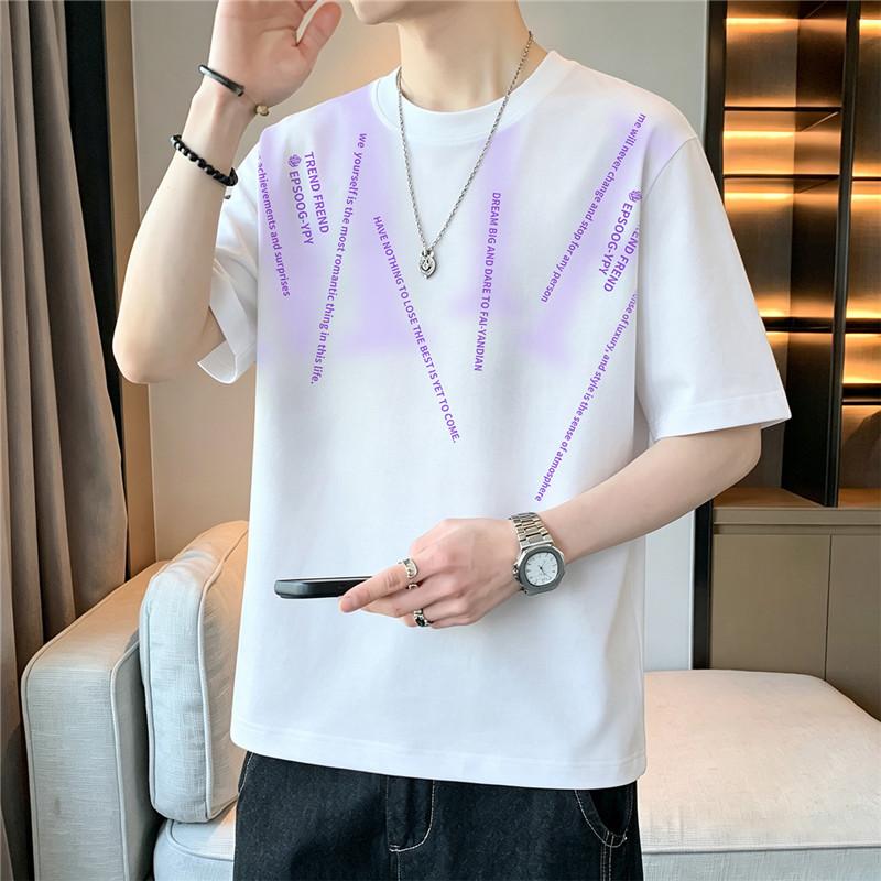 Short-sleeved T-shirt, Round Neck, Half-sleeved Bottoming Shirt, Plus Size Men's Top