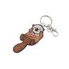 [HINIHAO HI,] 1 Pc Otter Double-Sided Embroidered Keychain
