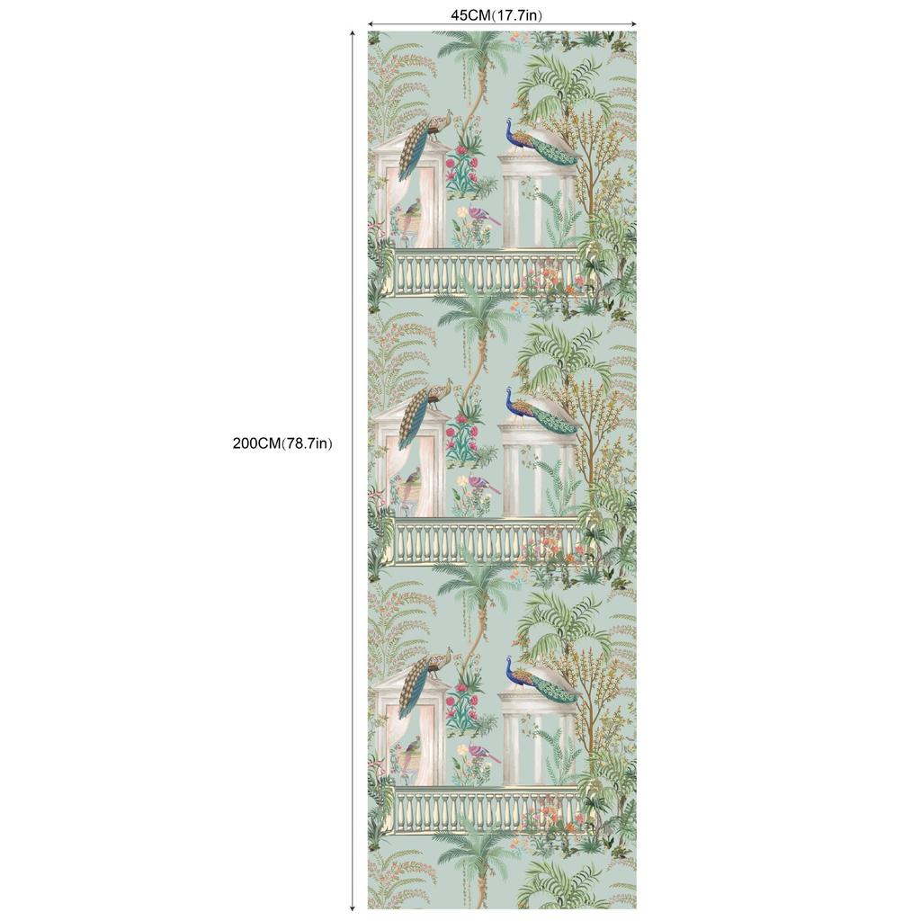 Pattern Sticker, Hotel Bedroom Cafe Renovation Wall Bookcase with Glue Self-adhesive PVC Wallpaper Commercial Waterproof