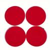 Auto Car Plastic Round Reflective Reflector Decal Red Car Decorative Decals, Car Rear End Decals