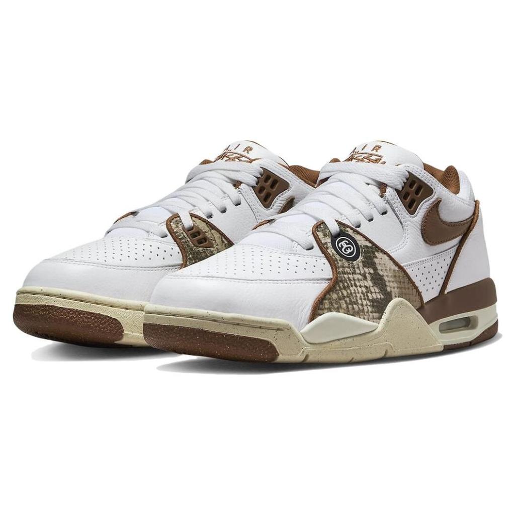 Pánske tenisky Stussy x Nike Air Flight 89 Low SP Pecan Unisex Biela Fosilná FD6475-100