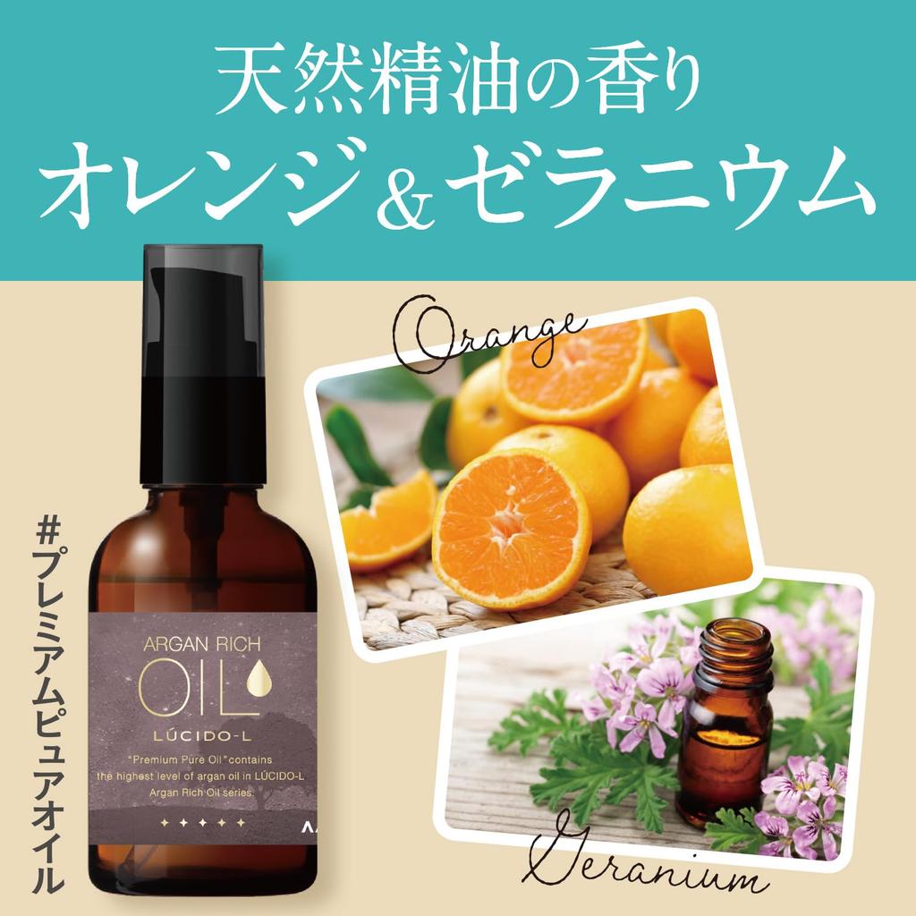 LUCIDO-L Premium Pure Argan Oil Hair Treatment (100% Plant-Based, Leave-In, 60ml)