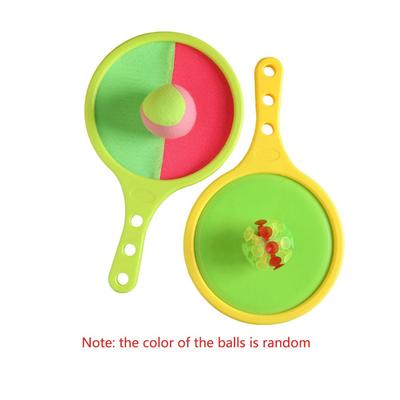 Disc Paddle Toss and Catch Ball Set Tennis Style Fun Design Suction Cup Ball Adhesive Ball 2 Balls Throwing Toy Ball Park Games