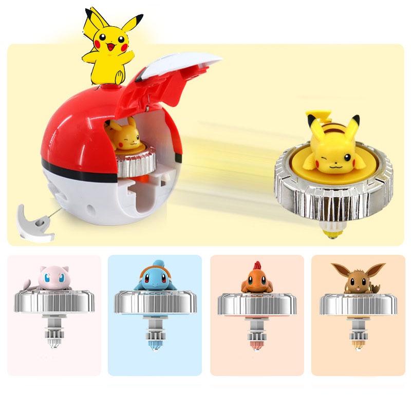 Pokemon Transforming Toy Pikachu Charmander Spinning Battle Gyro