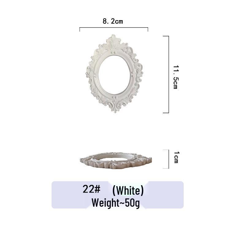 Mini Gold European Style Photo Frame for Still Life & Nail Art Props